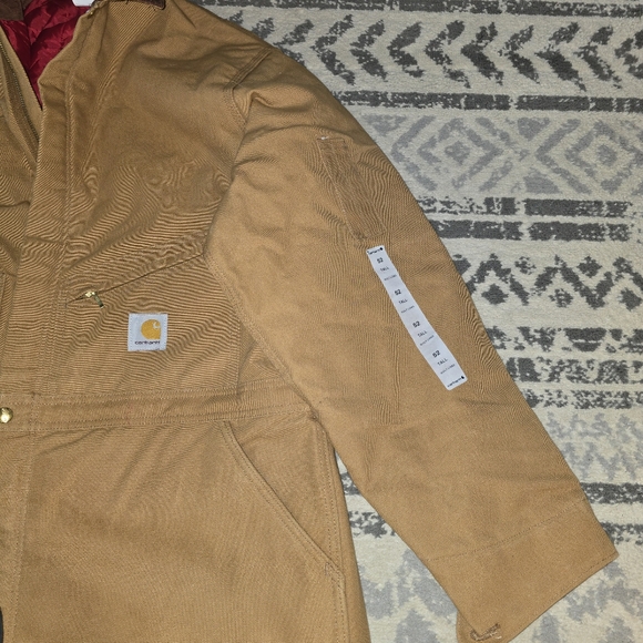 Carhartt Coveralls Mens Size 52 R Canvas Quilted Insulated Brown - Picture 5 of 9